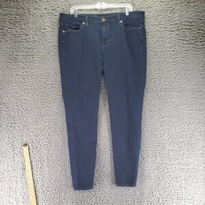 JCPenney Jeans Womens 33/16 Blue Skinny Fit Stretch Denim